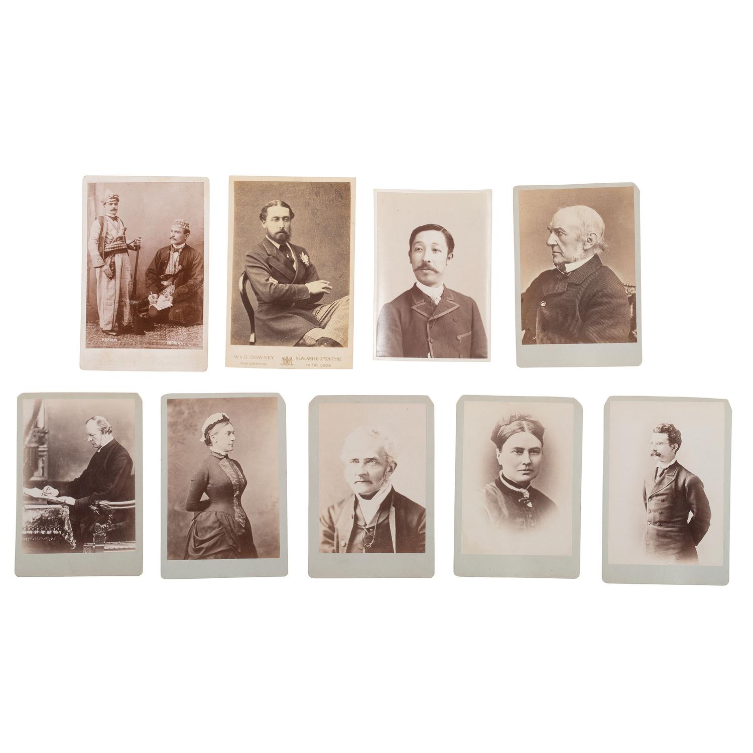 [Early Photography] Group of 190 Carte de Visites and Cabinet Cards of European Subjects, incl. Royalty.