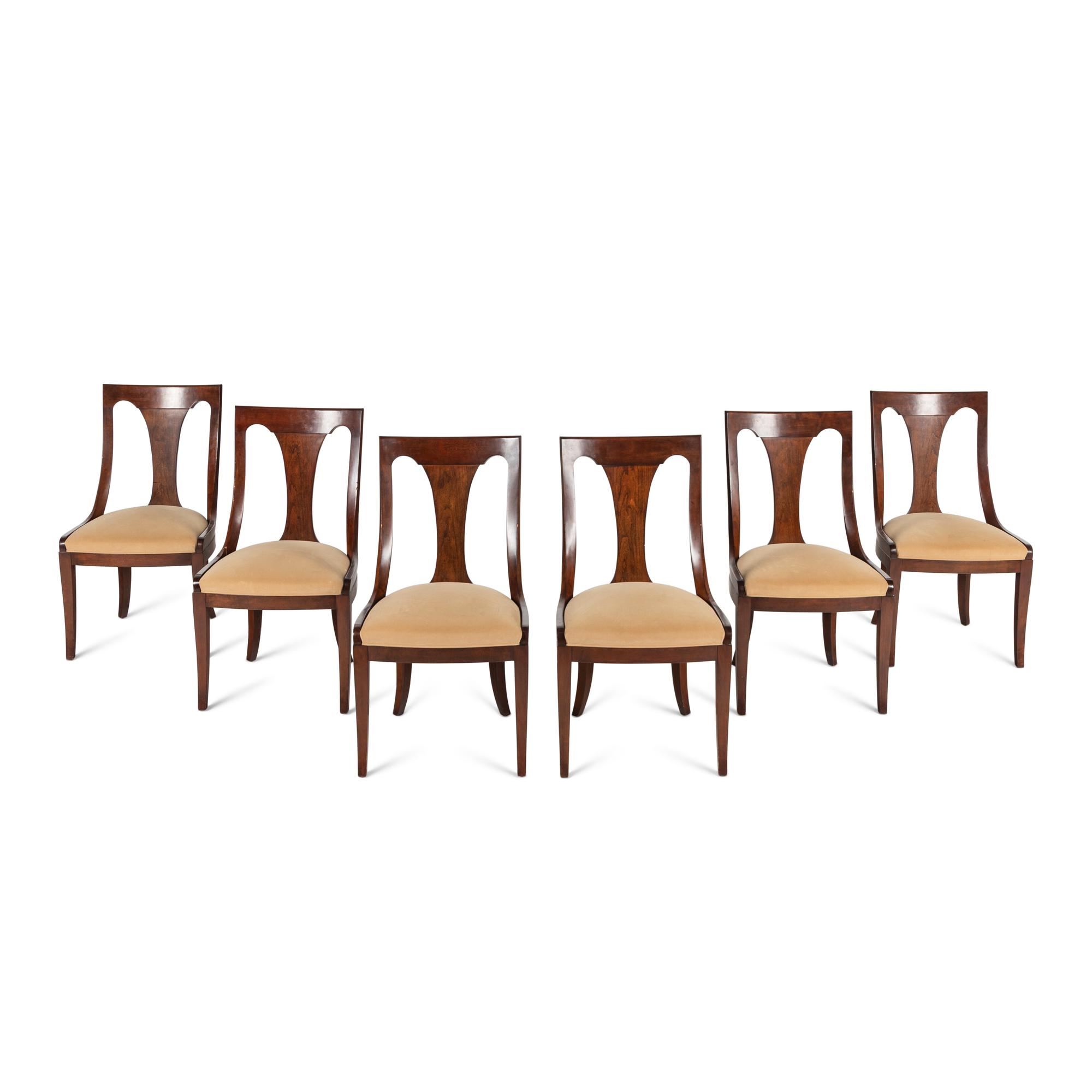 A Set of Six Kindel Metropolitan Empire Side Chairs