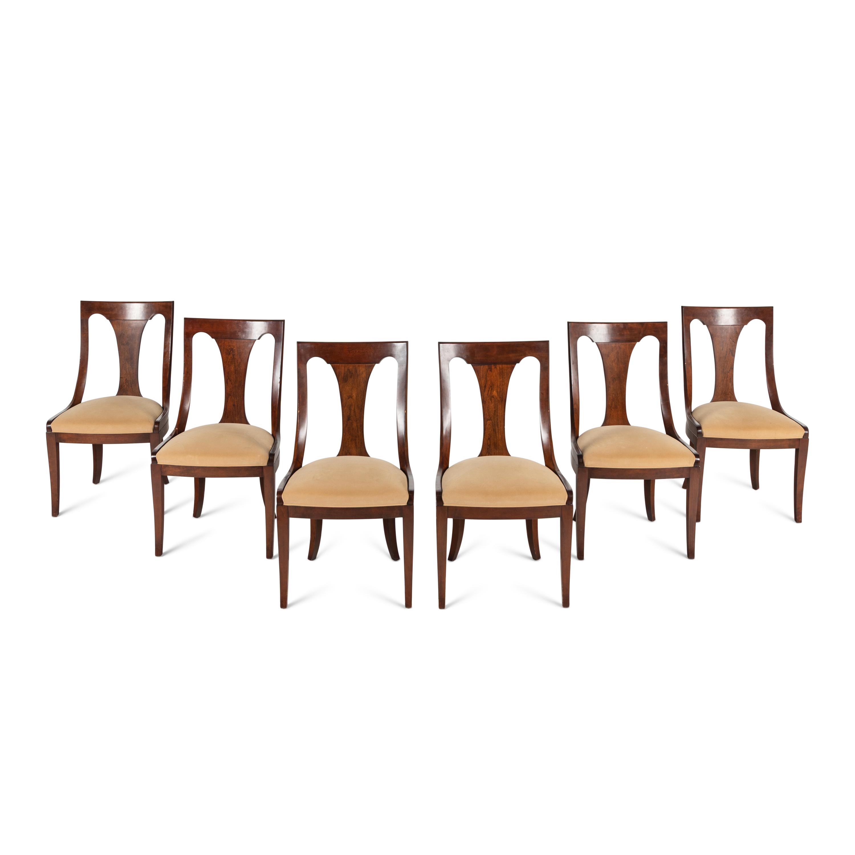 A Set of Six Kindel Metropolitan Empire Side Chairs
