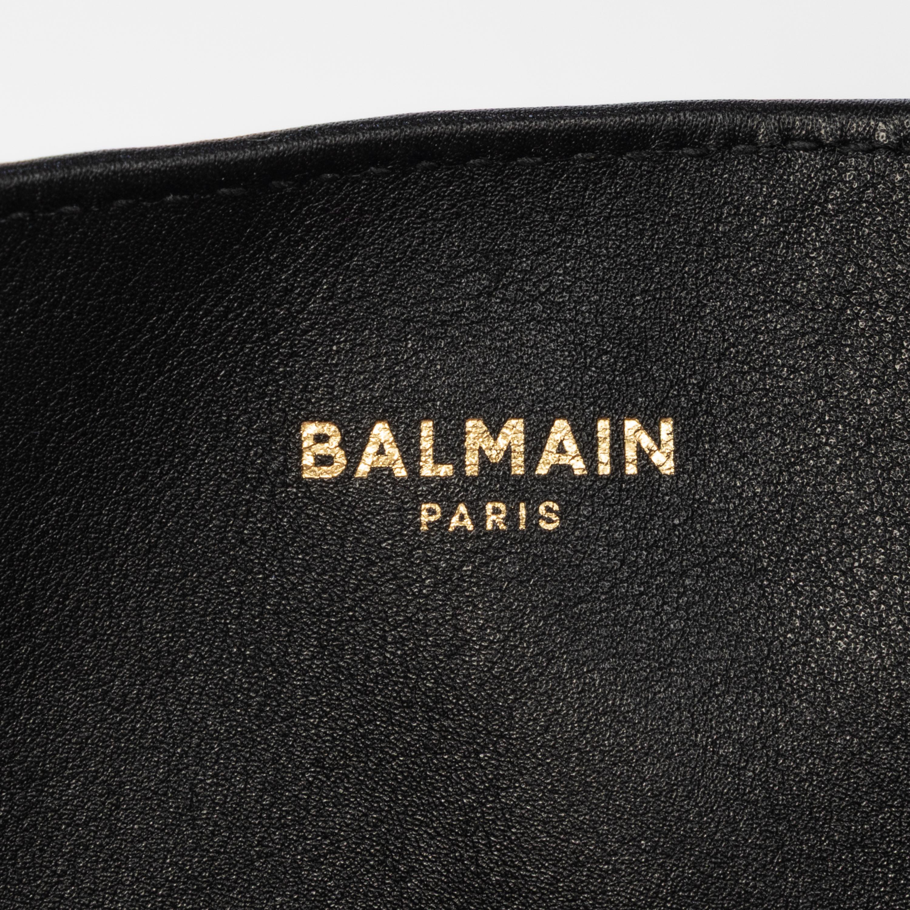 BALMAIN, BLACK ANTHEM SHOULDER BAG