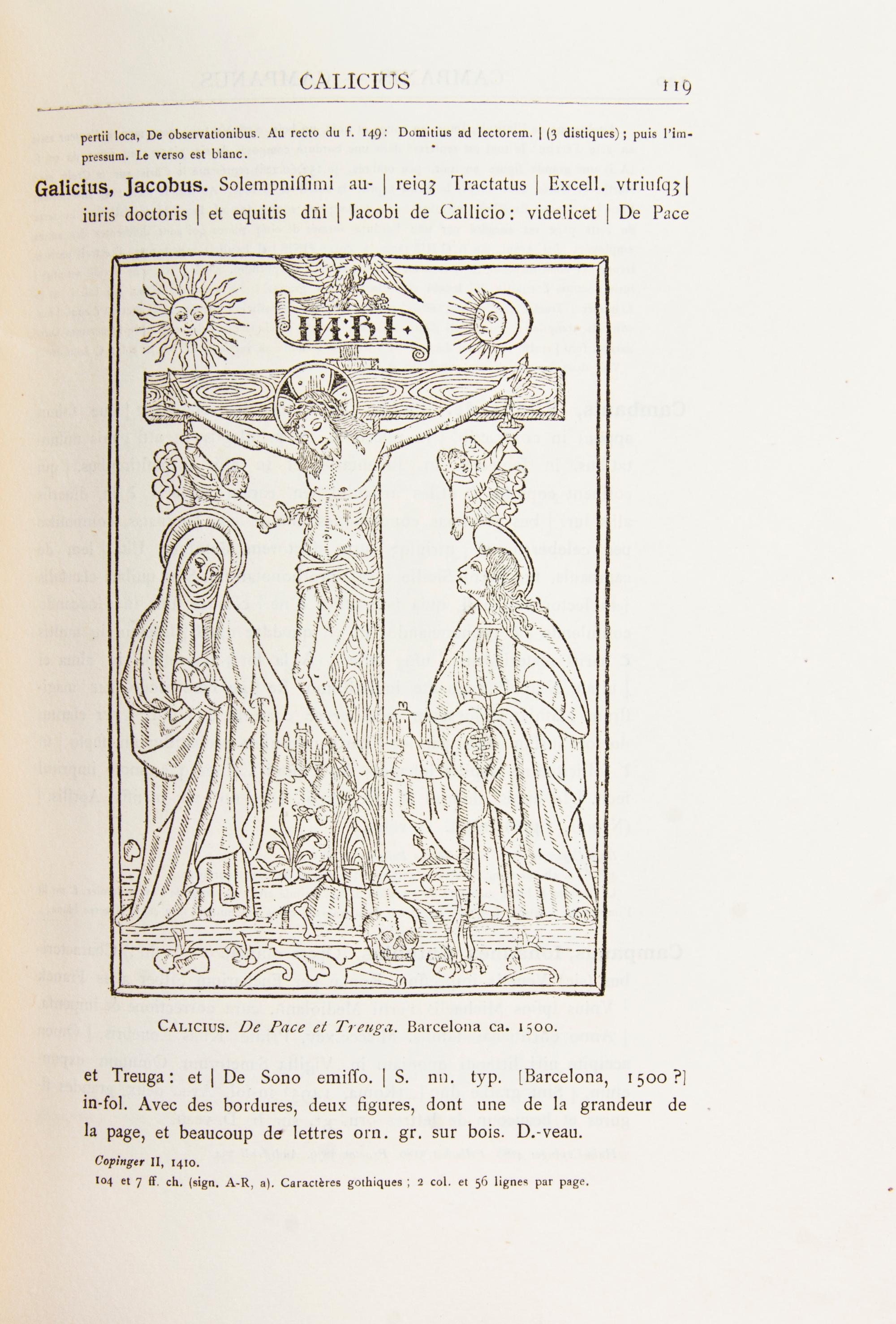 (INCUNABULA) Two works on important collections of incunabula.