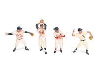 A Collection of Six Original Hartland Baseball Statues