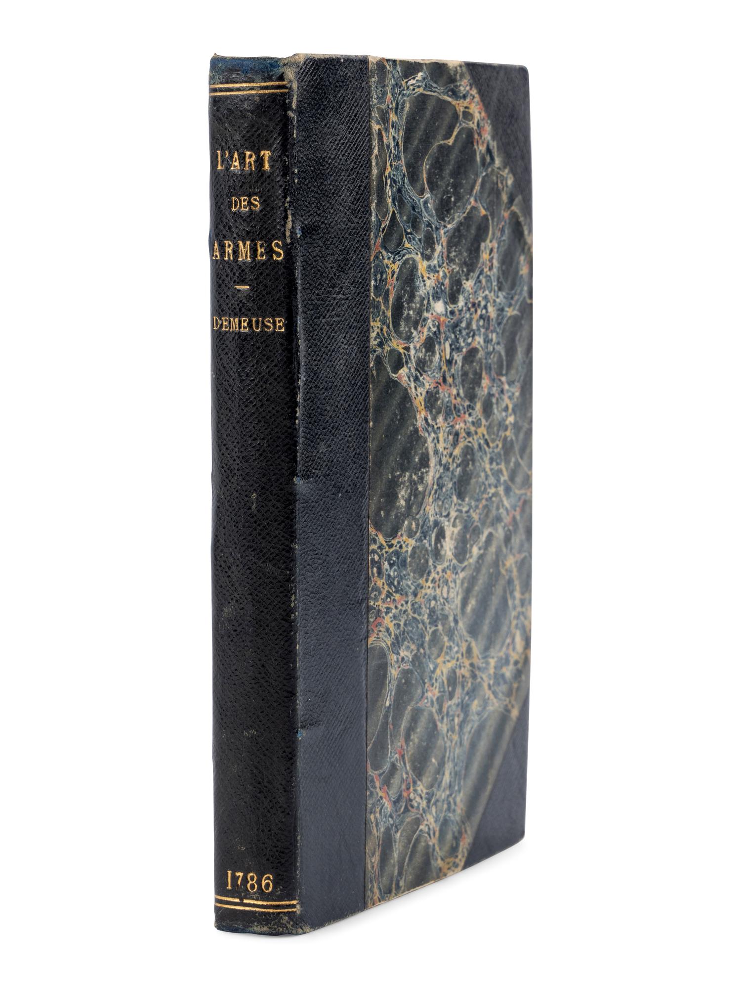 DEMEUSE, Nicolas. Nouveau traite de l'art des armes . Liège: F. J. Desoet, 1778.