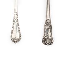 Two Victorian Silver Punch Ladles
