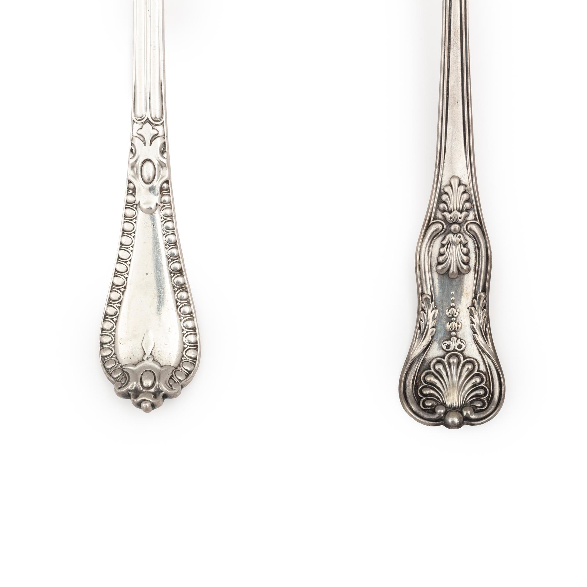 Two Victorian Silver Punch Ladles