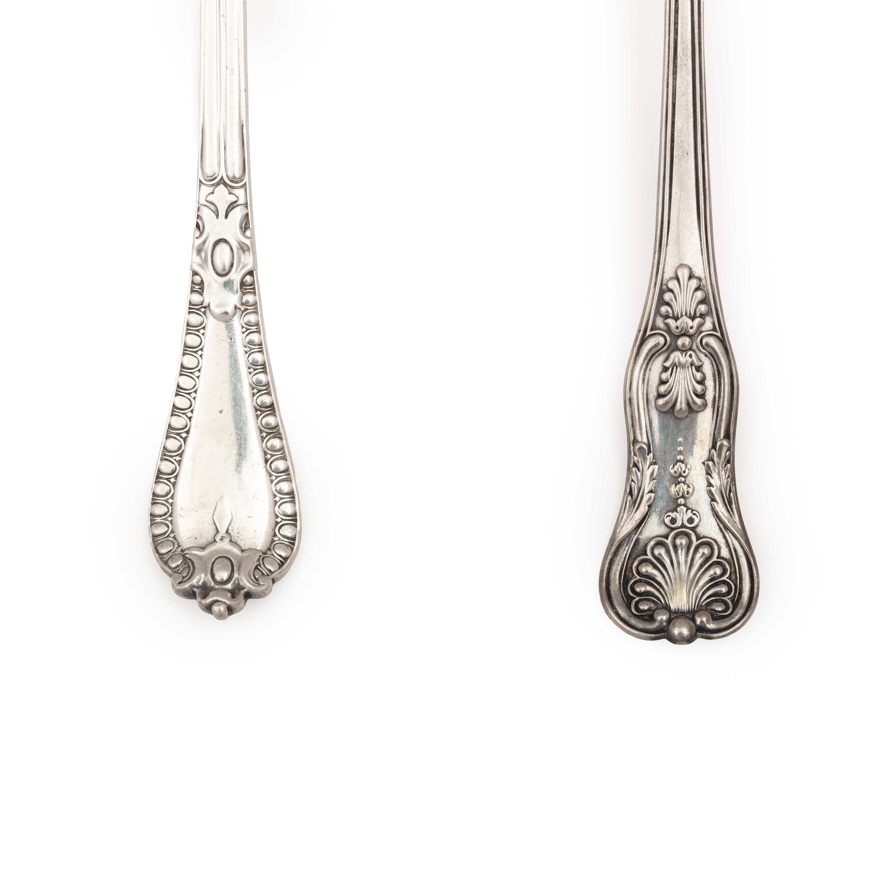 Two Victorian Silver Punch Ladles
