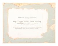 [CIVIL WAR]. GARDNER, Alexander (1821-1882), photographer. Capt. Knap’s Battery, Penn'a. Artillery, (General Banks' Corps,) On Battle-Field of Antietam . Washington, DC: Gardner & Gibson, 1862.