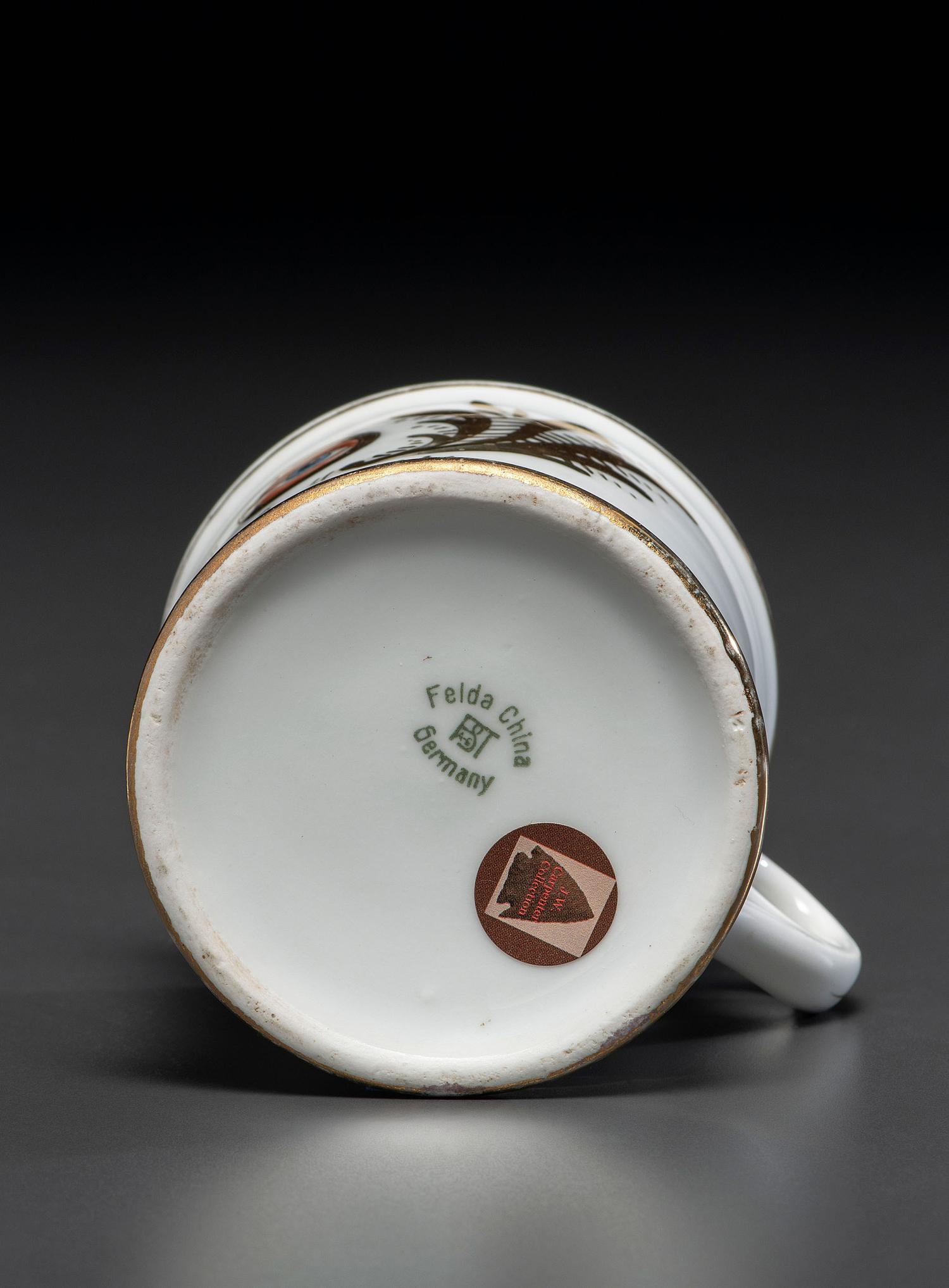 An Optician's Porcelain Occupational Shaving Mug