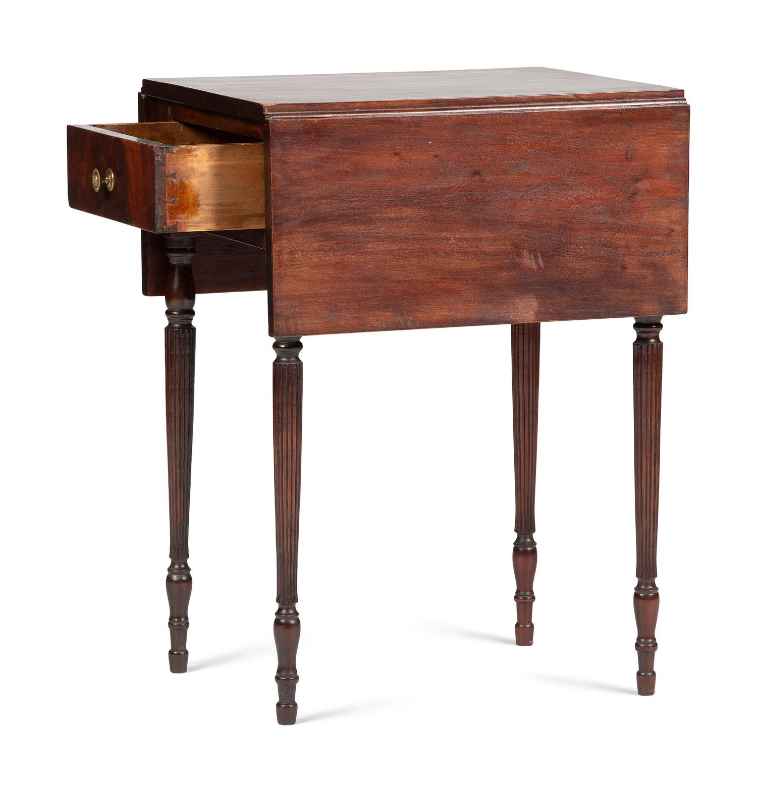 A Painted Pine One-Drawer Stand