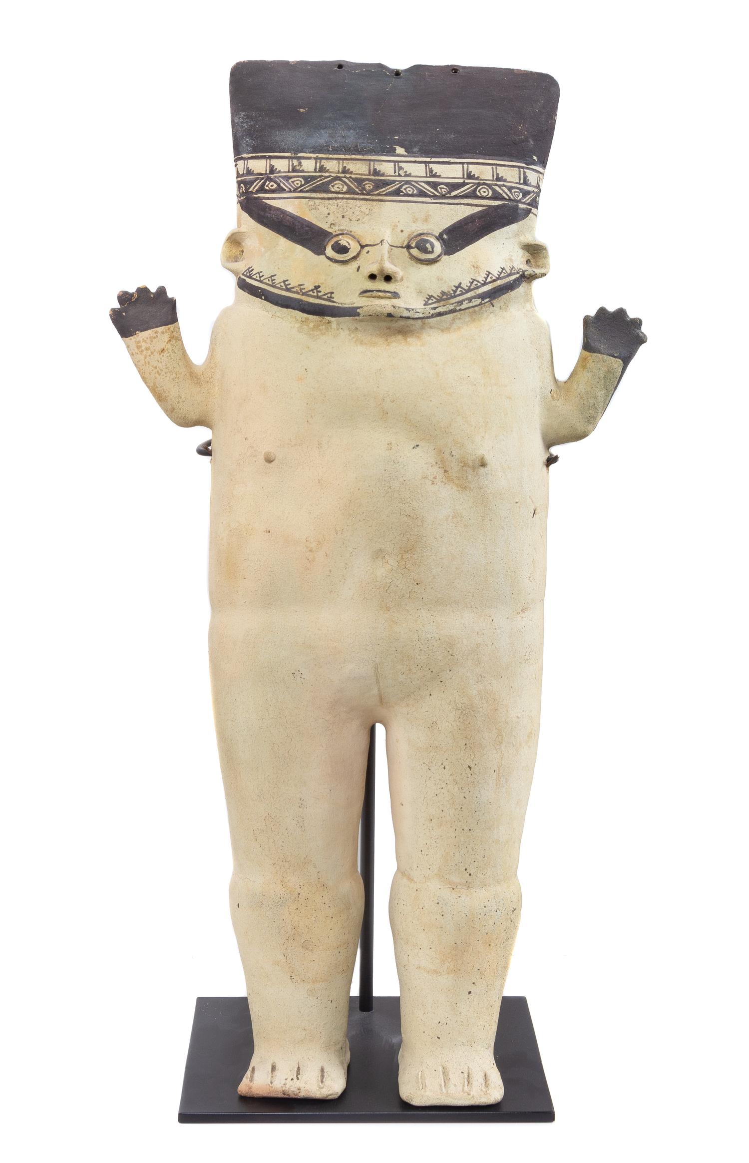 A Clay Chancay Standing Figure