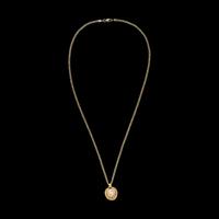 A Roman Gold and Onyx Cameo Pendant with Medusa — with a modern gold chain