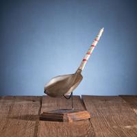 Plains Horn Spoon, with Bird Quill Wrapping