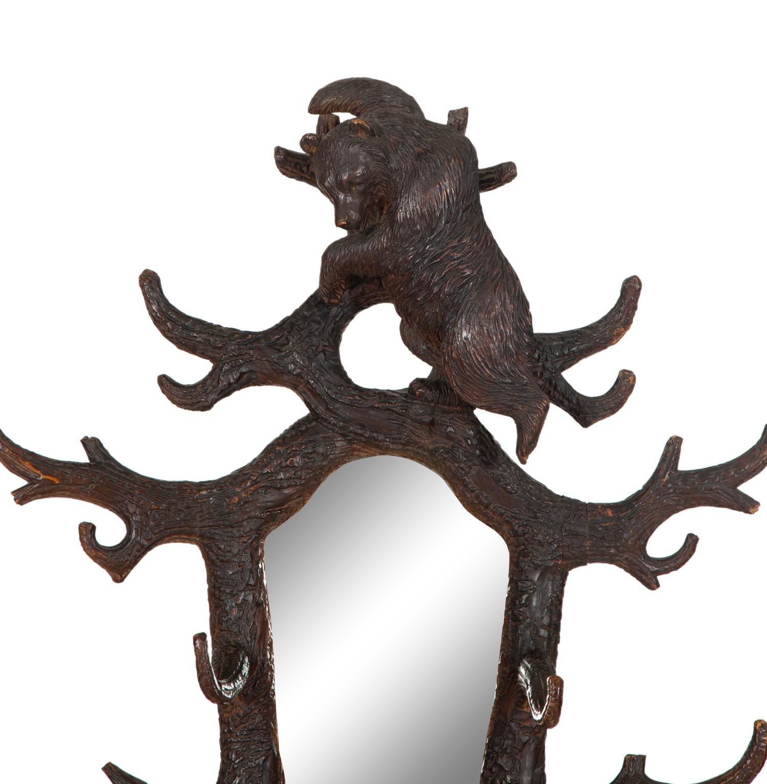 A Swiss Black Forest Bear Hall Stand