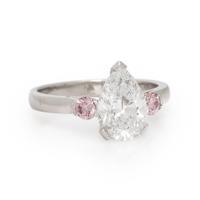 Bunda, Diamond, Pink Diamond, and Platinum Ring