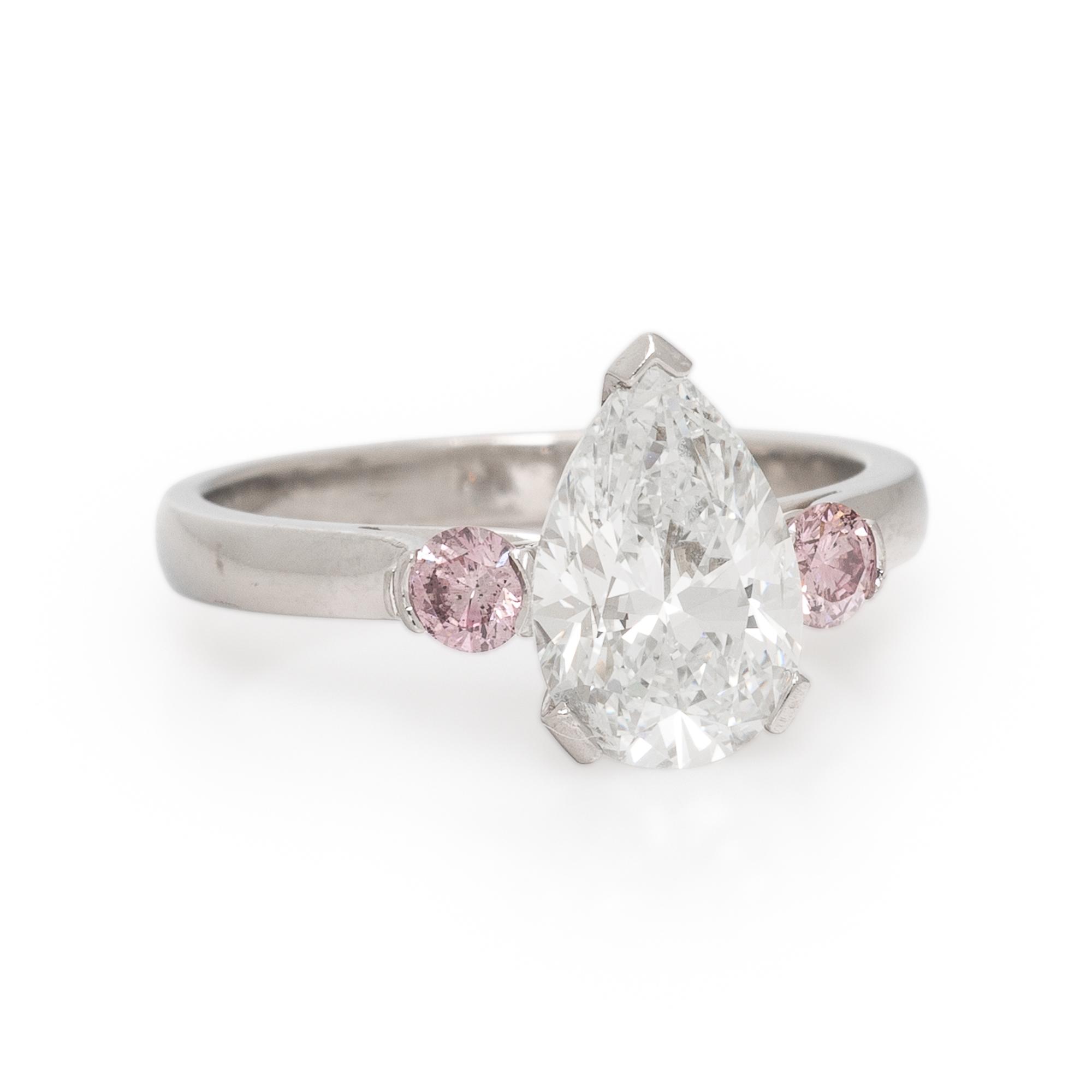 Bunda, Diamond, Pink Diamond, and Platinum Ring