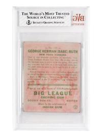 A 1933 Goudey Babe Ruth No. 181 Baseball Card BVG Good (Beckett Vintage Grading) 2