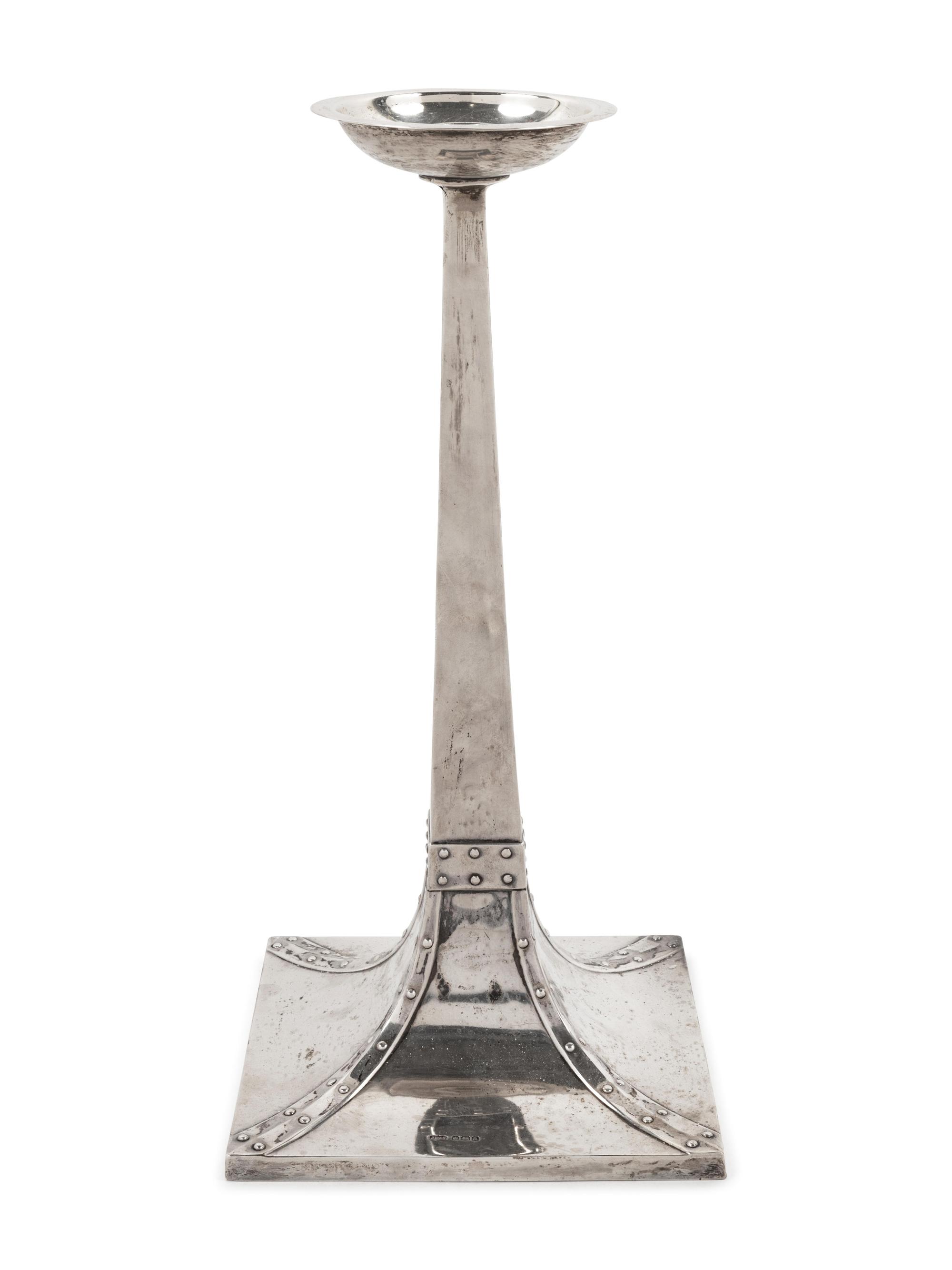 An English Silver Candlestick