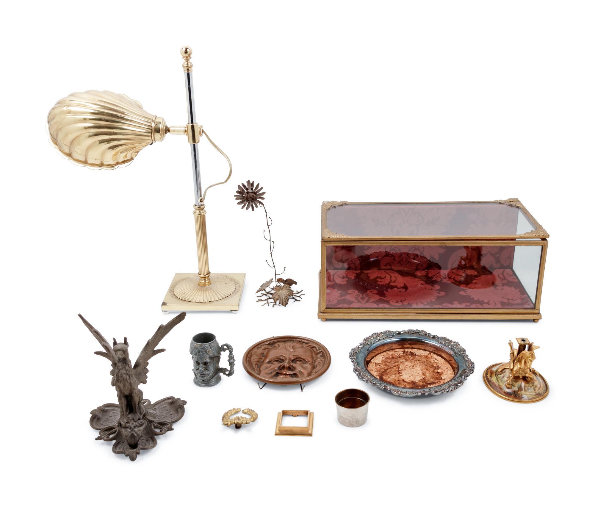 A Group of Decorative and Utilitarian Metal Articles