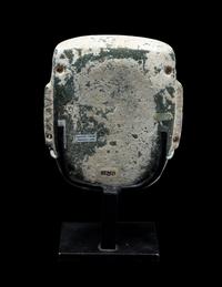 An Olmec Jade and Stucco Mask
