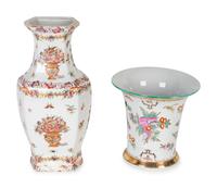 Two Chinese Export Style Porcelain Vases — 20TH CENTURY
