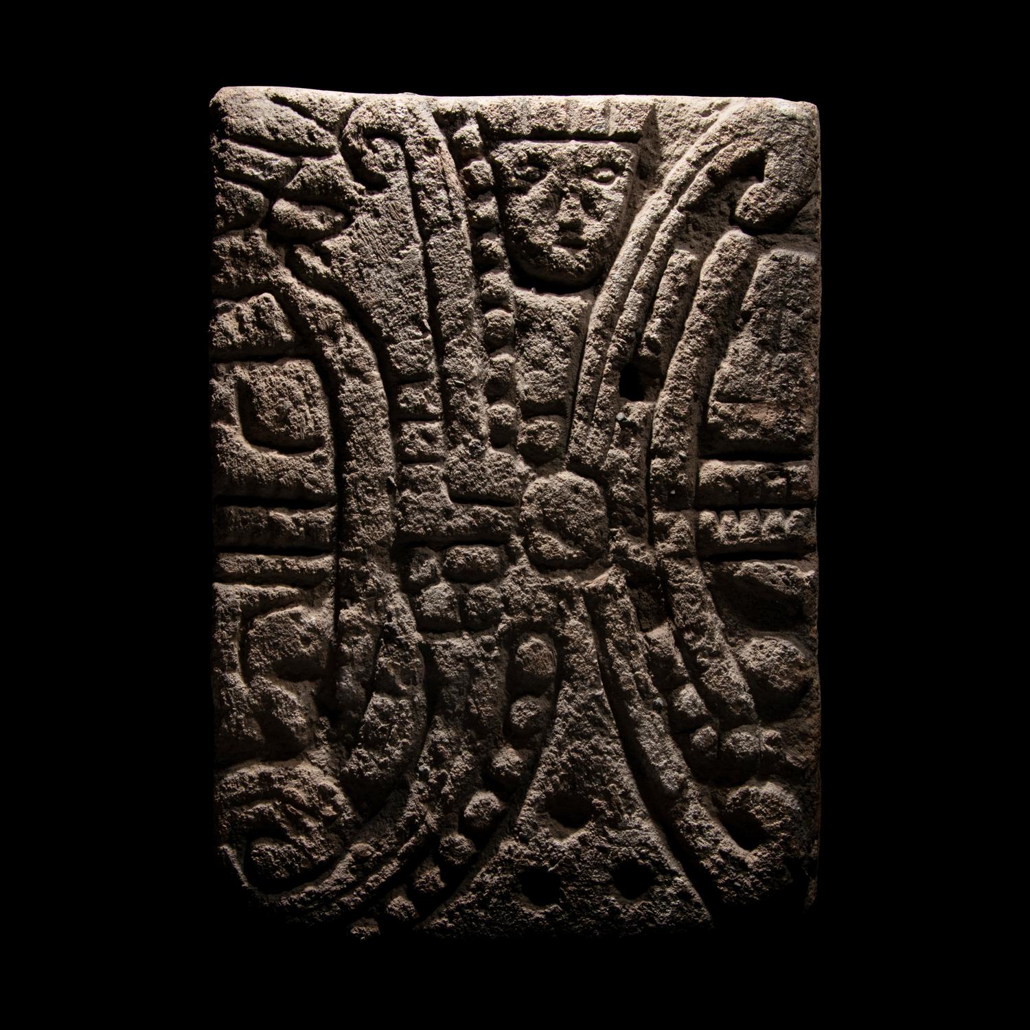 A Teotihuacan Carved Volcanic Stone Panel