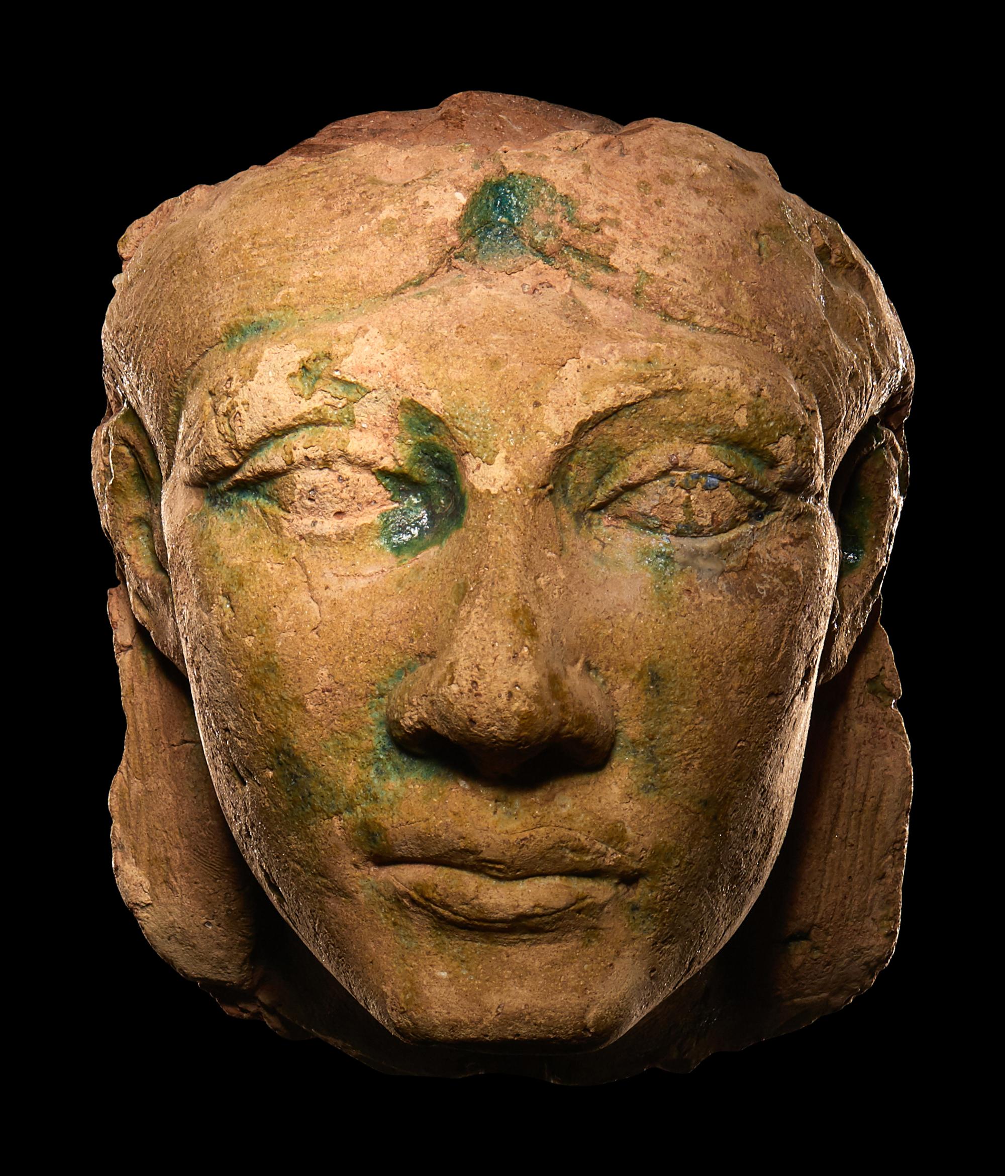 A Phoenician Faience Head