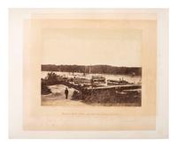 [CIVIL WAR]. REEKIE, J. (1829-1885), photographer. Medical Supply Boat, Appomattox Landing, Virginia. January, 1865.