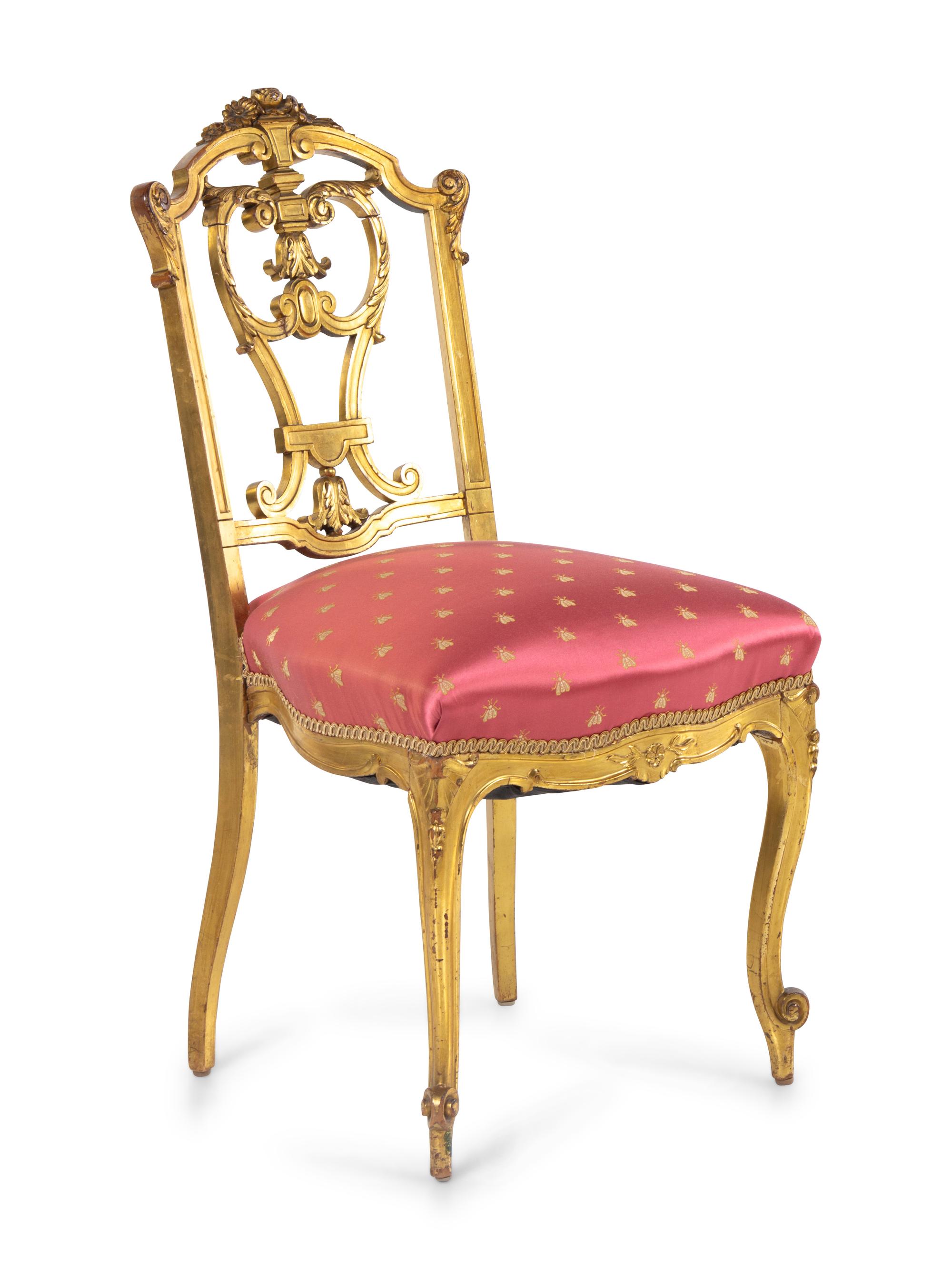 A Regency Style Giltwood Side Chair