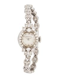 H.W. BEATTIE & SONS, WHITE GOLD AND DIAMOND WATCH
