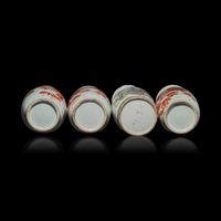 Four Chinese Iron Red Decorated 'Fu Lions' Porcelain Vases, 19th Century 清晚期 礬紅彩佛獅圖賞瓶四件