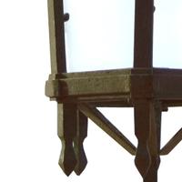 A Wrought Iron Light Fixture 15" W x 15" D x 30" H +57" Chain — Argentina, Circa 1930