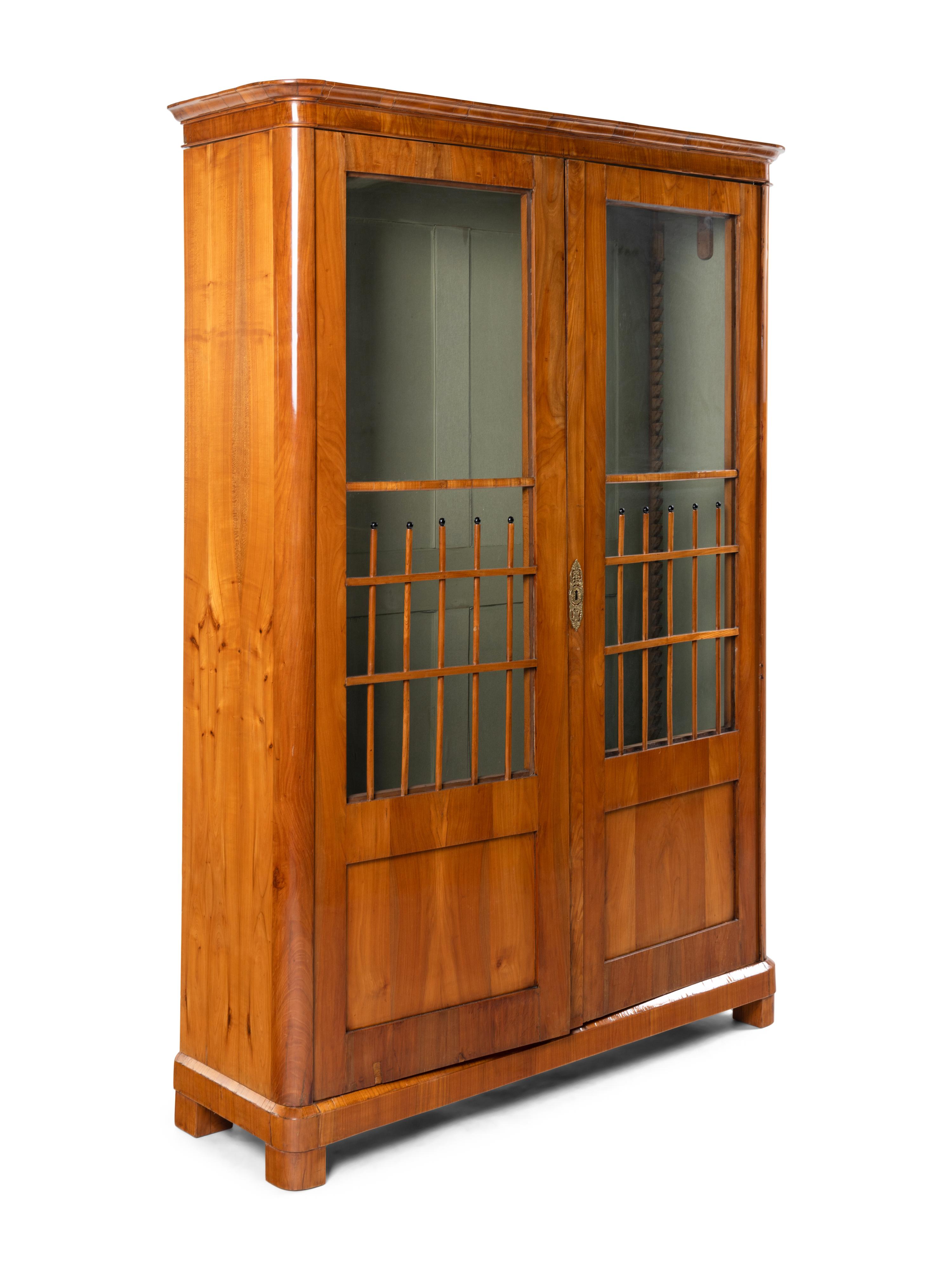 A Biedermeier Cherrywood Bookcase