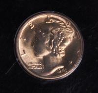 A United States 1943-S Mercury Dime