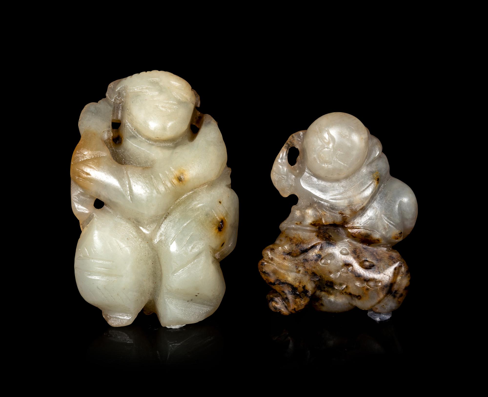 Five Chinese Hardstone Figures of Boys