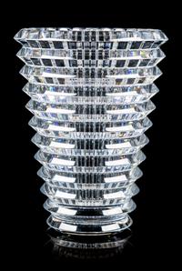 A Baccarat Tall Vase Height 9 1/4 inches.
