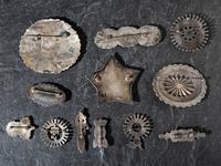 Navajo and Zuni Silver and Turquoise Pins / Pendants