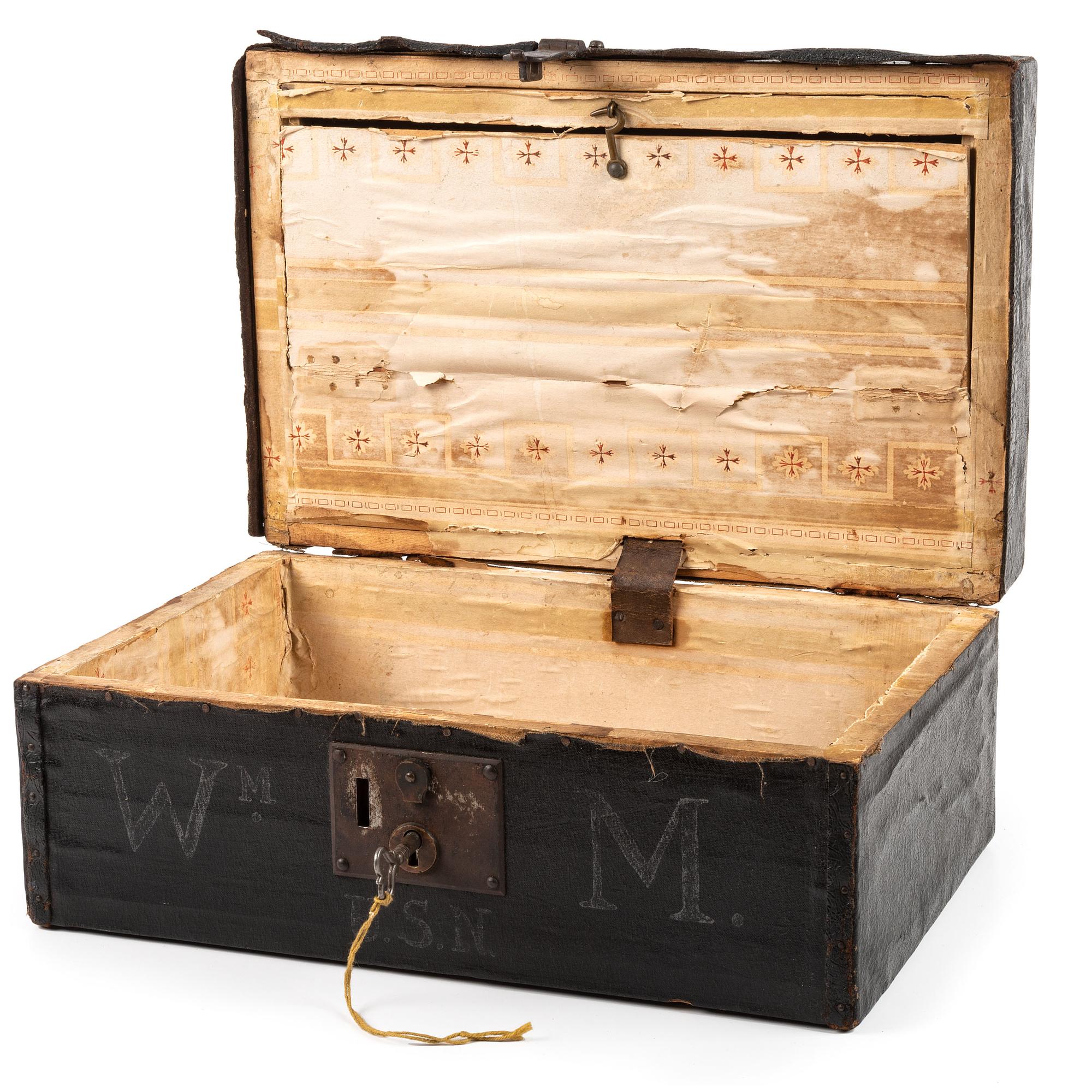 [CIVIL WAR] - [US NAVY]. MACOMB, William H. (1818-1872). Leather-covered travel case. N.p., n.d.