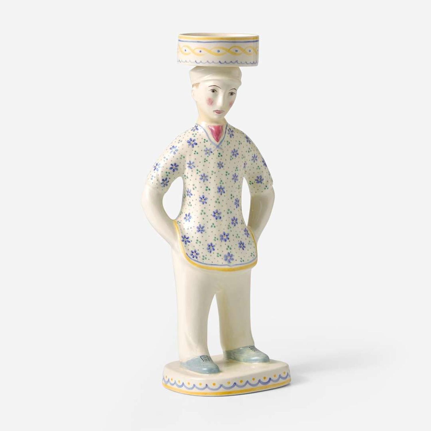 A Wedgwood Arnold Machin (1911-1999) Designed Queensware Figure "The Placer", UK, circa 1940