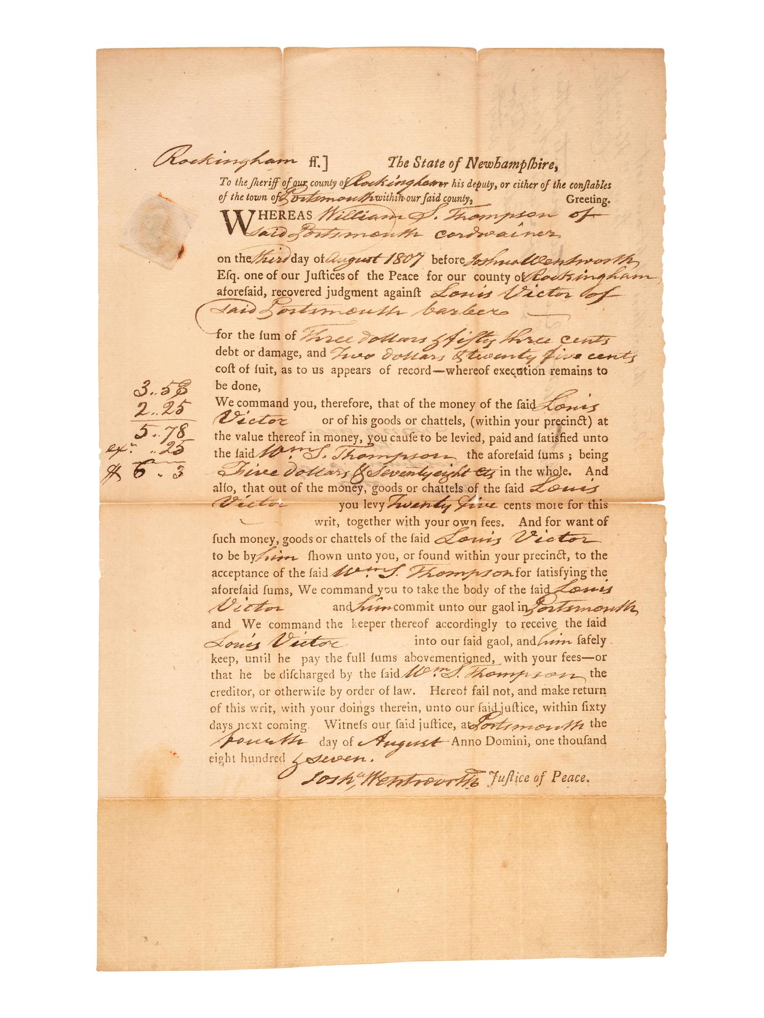 [CONTINENTAL CONGRESS]. A collection of signatures from delegates to the Continental Congress, 1764-1815, comprising: