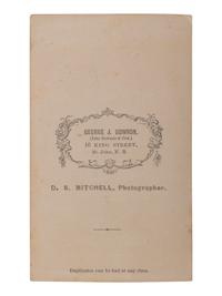 [EARLY PHOTOGRAPHY]. MITCHELL, D.S., photographer. CDV of Oliver Wendell Holmes, Jr. possibly taken during a fishing trip at Grand Lake Stream, Maine, ca May 1867. St. John, New Brunswick: George J. Bowron.