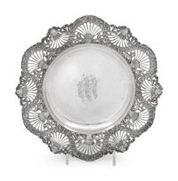 An American Silver Oyster Dish