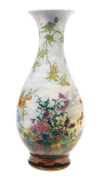 A Monumental Sèvres Painted Porcelain Vase