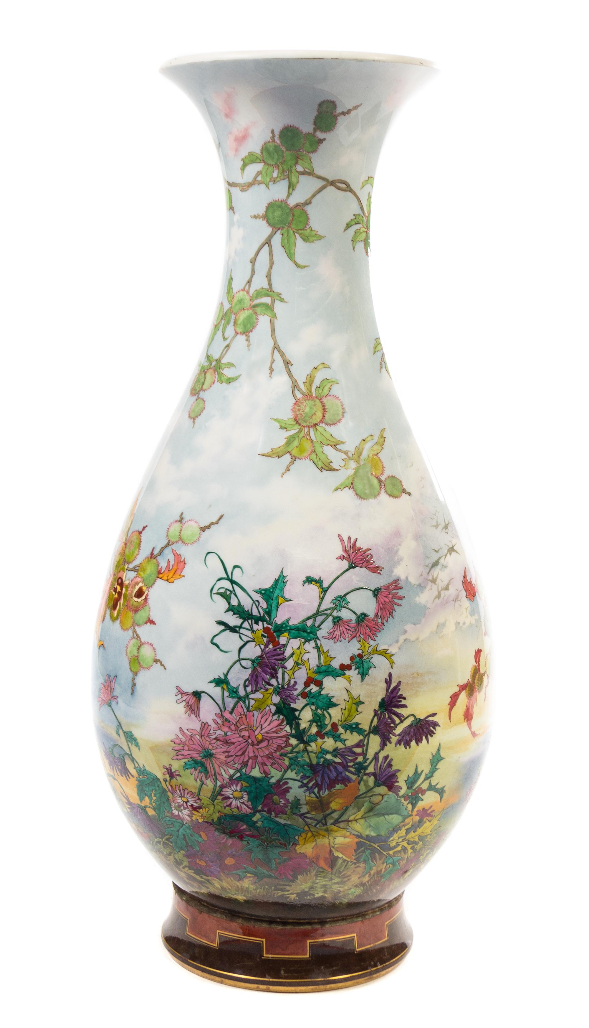 A Monumental Sèvres Painted Porcelain Vase