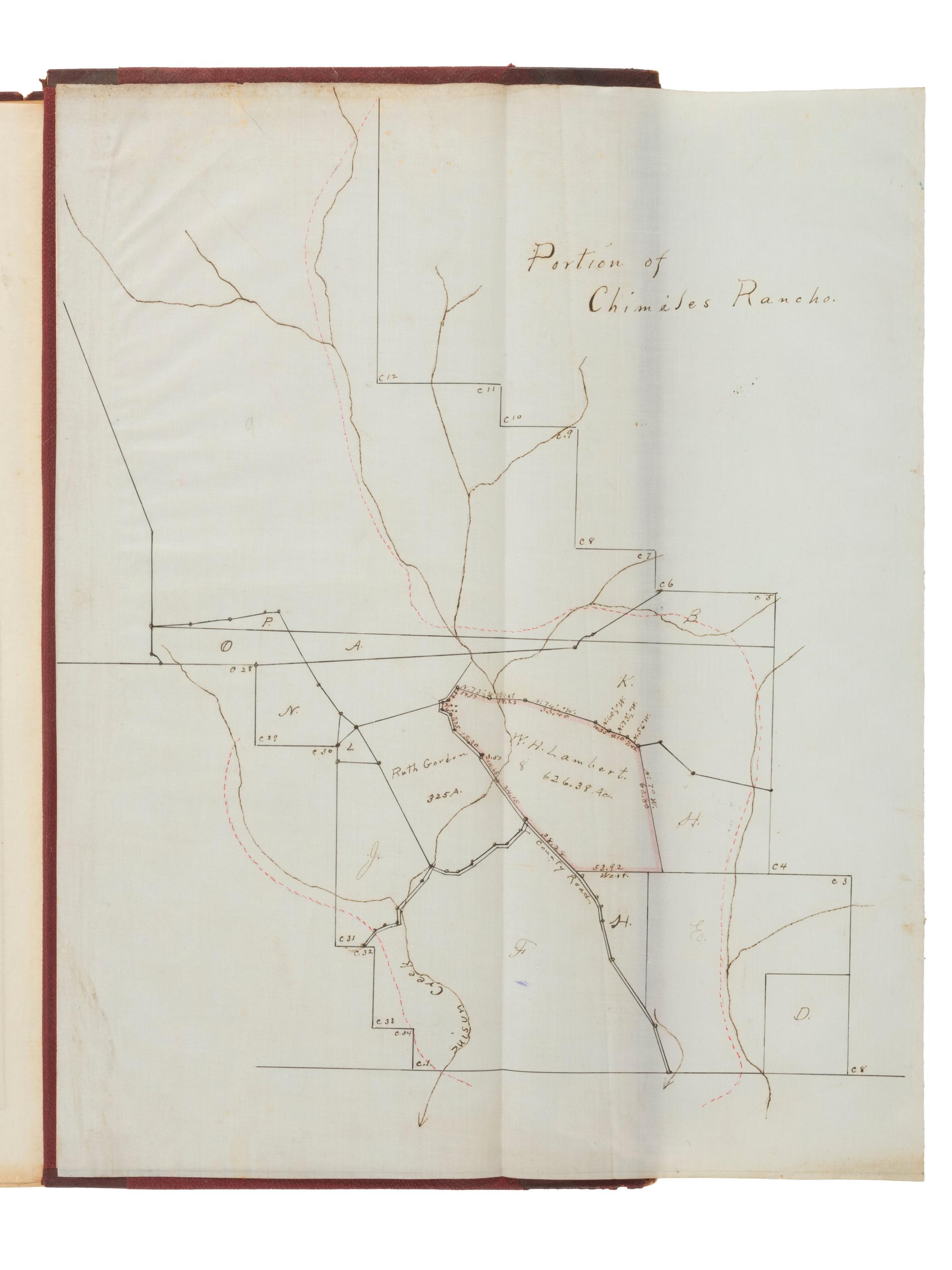 Western Americana Abstract of title for 626 acres in Napa County, a portion of the Chimiles Rancho. Napa, California: Napa County Abstract Company, 1914.