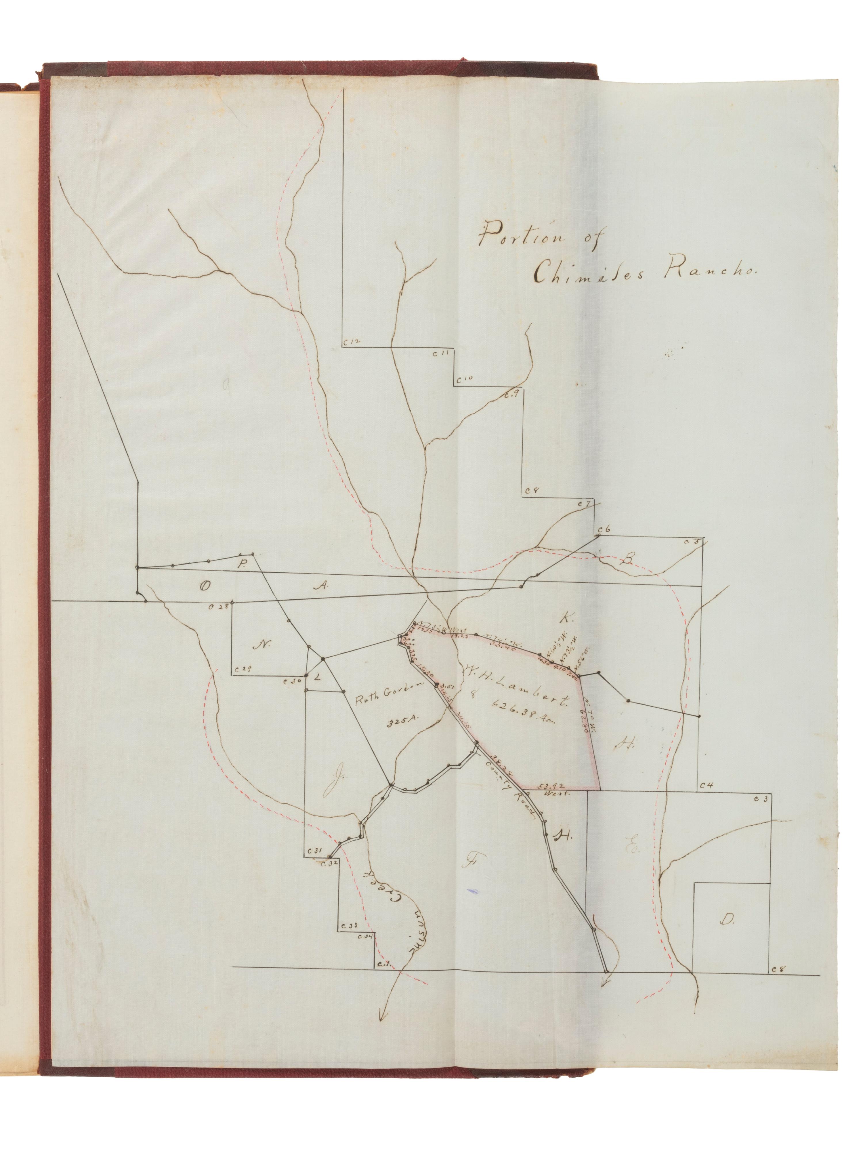 Western Americana Abstract of title for 626 acres in Napa County, a portion of the Chimiles Rancho. Napa, California: Napa County Abstract Company, 1914.