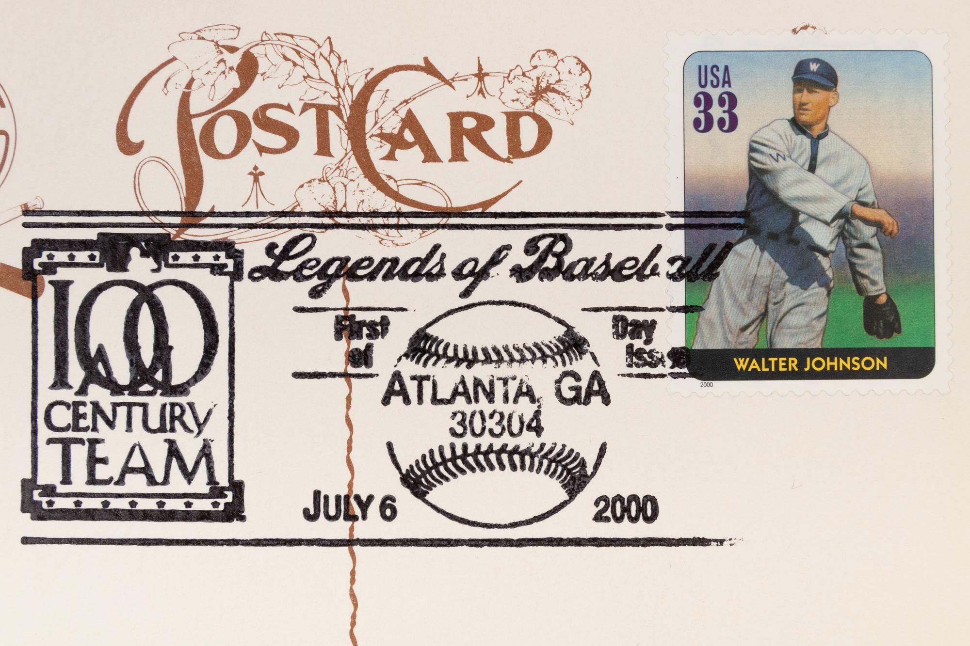 A Collection of 24 Legends of Baseball First Day of Issue Perez Steele Postcards,