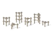 Candleholders , set of twelve, c. 1965 Nagel AG, Germany