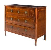 An Empire Fruitwood Chest of Drawers