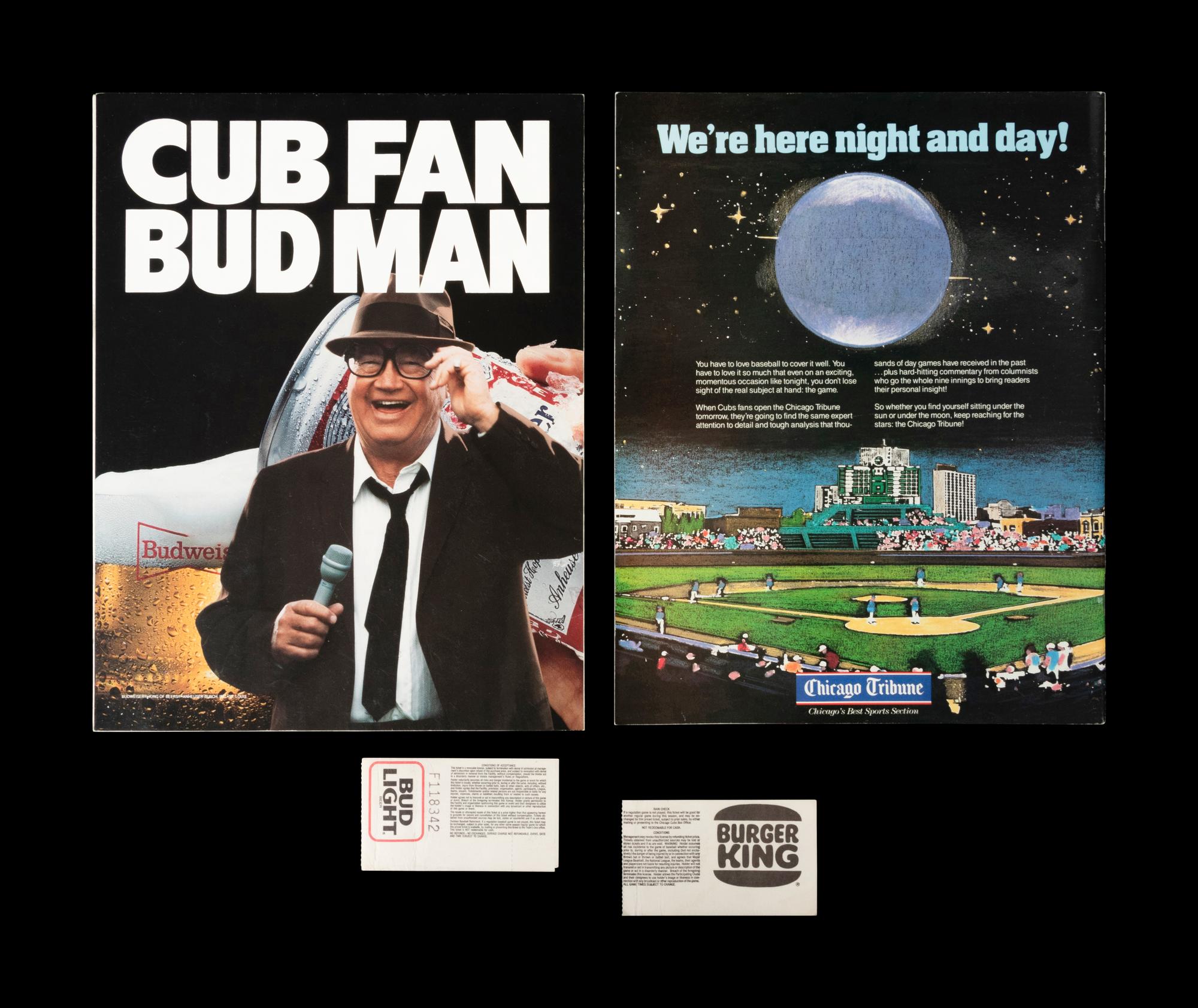 A Group of Ryne Sandberg and Andre Dawson Promotional Bats Gifted to Chicago Cubs Wrigley Field Head Scorekeeper,