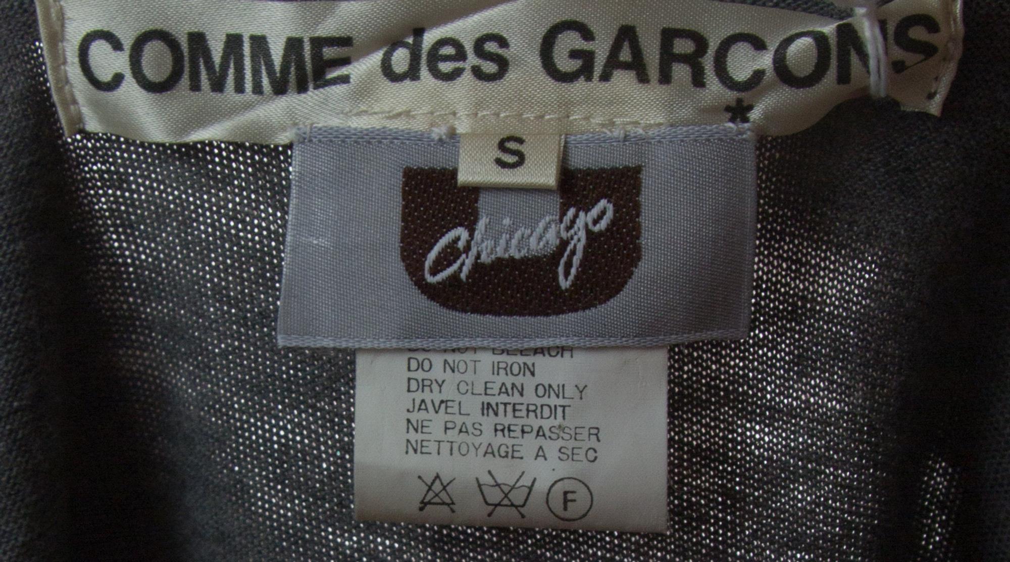 A Comme des Garcons Grey Cotton Dress Ensemble, Dress size S.